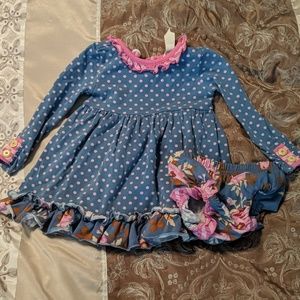 [SOLD-X POSTED] Matilda Jane Dress & Diaper Cover